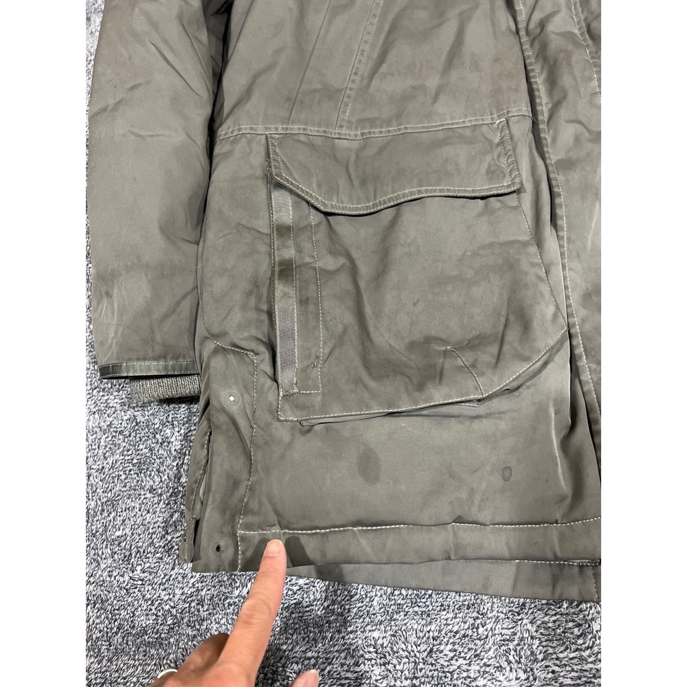 Pajar Canada Mens Grey Down Filled Hooded Parka Winter Coat Large P6J0057F13 - Picture 9 of 16